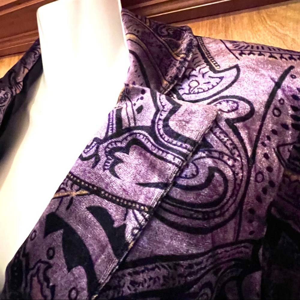 Bob Mackie Velour Blazer - Picture 6 of 9